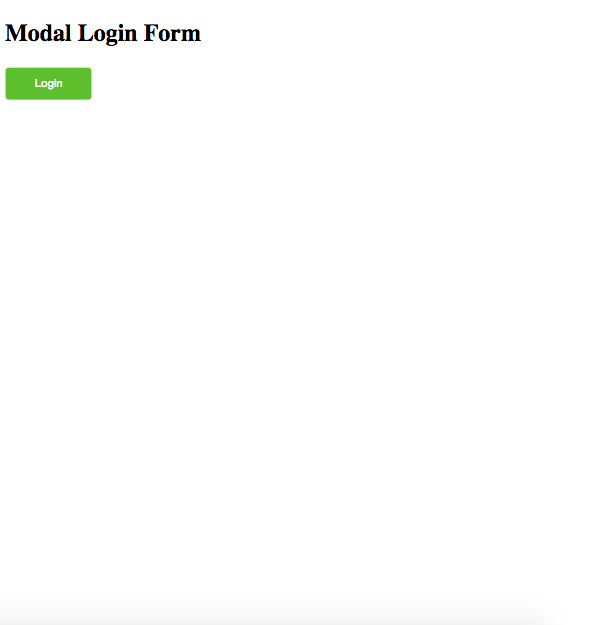 Modal Login Form Application